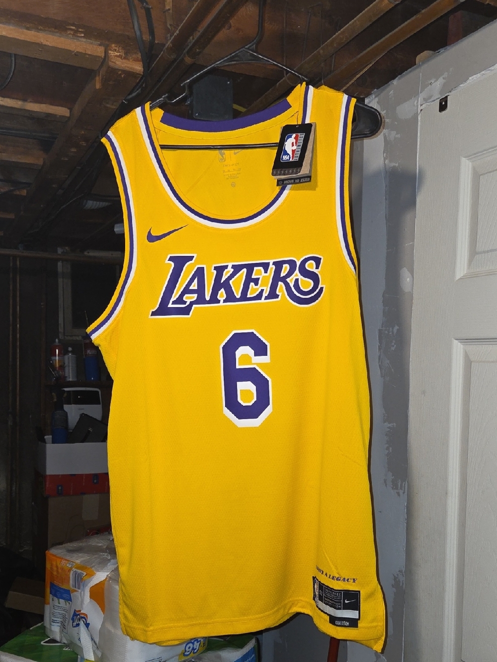 Nike NBA Los Angeles Lakers Jersey Mens X Large #6 LeBron James